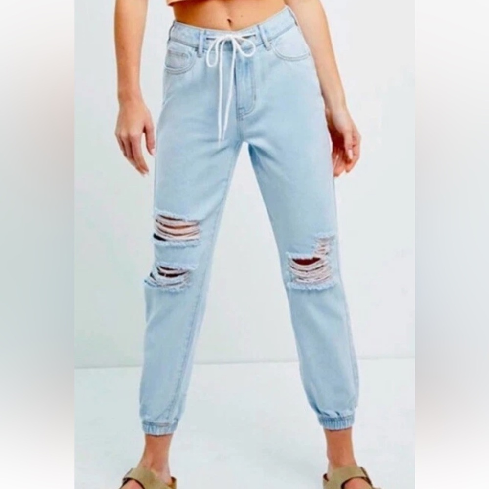 PacSun Light Blue Ripped Boyfriend‎ Jeans Size 25